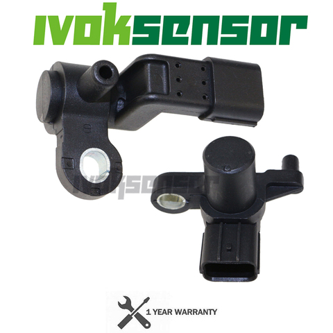 High Quality Set of 2 Camshaft Crankshaft Position Sensor For Honda Civic 2001-2005 L4 1.7L 37500PLC015 37840PLC006 ► Photo 1/4