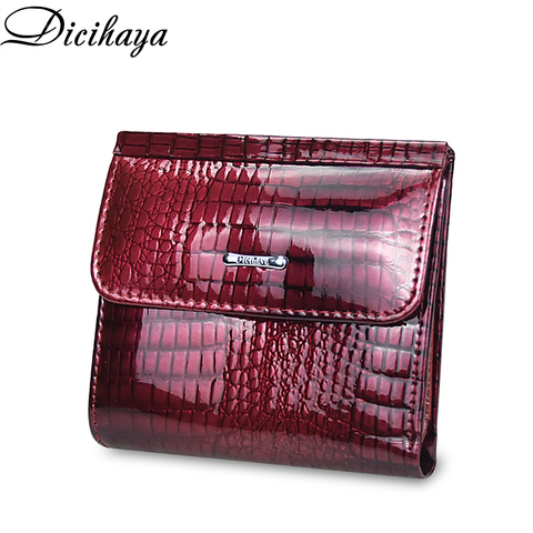 DICIHAYA Genuine Leather Women's Wallet Mini Wallets Women Short Clutch Luxury Female Purse Card Holder Lady's Coin Purses ► Photo 1/6