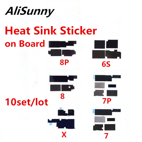 AliSunny 10set Heat Sink Sticker for iPhone 7 6 6S 8 Plus X XS Max XR Anti-Static Logic Board Dissipation Cooling Glue ► Photo 1/5