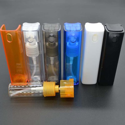 1pcs 10ML Portable Glass Spray Bottle Empty Perfume Atomizer Mini Test Square Tube Travel Bottle Glass Liner ► Photo 1/4
