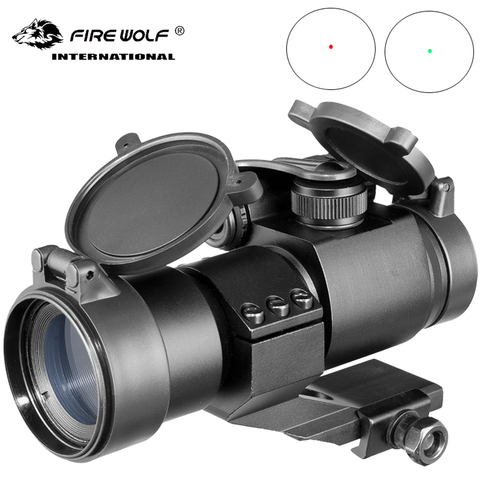 Fire Wolf Tactical Red Green Dot Optics Rifle Scopes 32mm Sighting Telescope Laser Gun Sight scope for Picatinny holographic Rai ► Photo 1/6