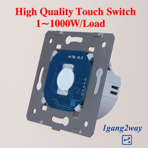 WELAIK-Brand EU Stairs-Wall-Switch Touch-Switch DIY-Parts-Screen Wall-Light-Switch 1gang-2way AC250V-A912 ► Photo 1/4