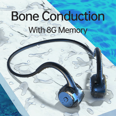 True wireless Bone Conduction Headphone Bluetooth 5.0 Earphone HIFI Bass Stereo Waterproof Headset with 8G Memory For Xiaomi ► Photo 1/6