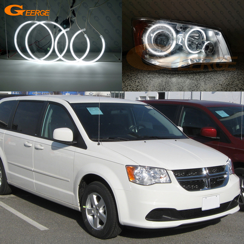 For Dodge Grand Caravan 2011 2012 2013 2014 2015 2016 2017 Excellent Ultra bright CCFL Angel Eyes kit Halo Ring ► Photo 1/6