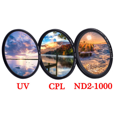 KnightX UV CPL ND ND2-1000 Star Close up Macro variable lens Filter 49mm 52mm 55mm 58mm 62mm 67mm 72mm 77mm For canon sony nikon ► Photo 1/1