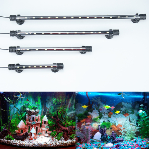 Aquarium Light LED Waterproof Fish Tank Light Underwater Fish Lamp Aquariums Decor Lighting Plant Lamp 18-48CM 220-240V 5730chip ► Photo 1/6