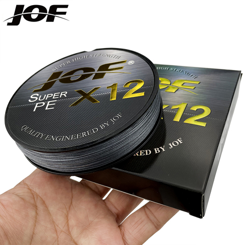 JOF 500M 300M 100M Fishing Line 12 Strands Braided Fishing Line 25-92LB for Carp Fishing PE Line Fishing Tackle ► Photo 1/6