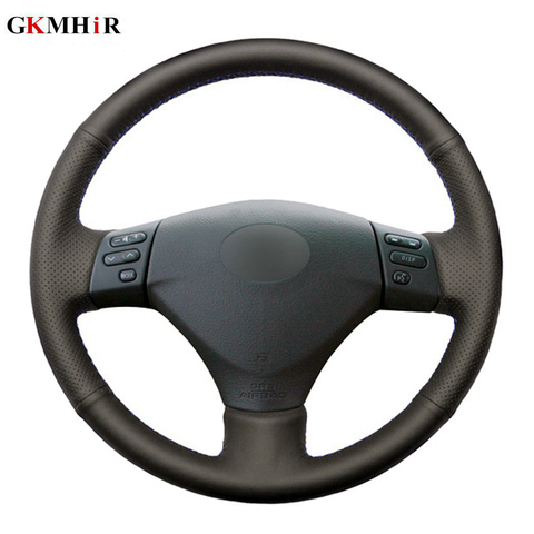 DIY Black Artificial Leather Car Steering Wheel Cover for Lexus RX330 RX400h RX400 2004-2007 Toyota Corolla Verso Camry ► Photo 1/6
