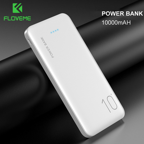 FLOVEME Power Bank 10000mAh Portable Charger For Samsung Xiaomi mi Mobile External Battery Powerbank 10000 mAh Poverbank Phone ► Photo 1/6