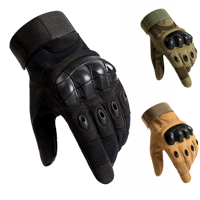Anti-slip Gloves Camo Green Airsoft Paintball 
