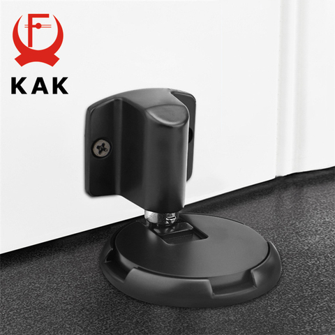 KAK Heavy Duty Magnetic Door Stopper Mechanical Door Stop Adjustable Door Holder Non-punch Sticker Furniture Door Hardware ► Photo 1/6