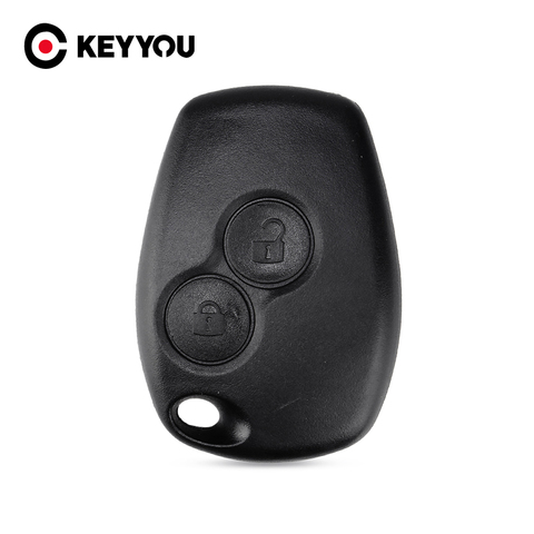 KEYYOU 10X 2 Button Remote Key Shell Case For Renault Megane Modus Espace Laguna Duster Logan DACIA Sandero Fluence Clio Kangoo ► Photo 1/6