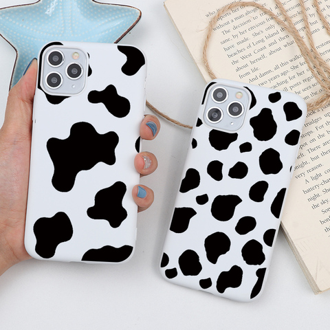 Buy Online Cow Milk Black White Silicone Tpu Soft Phone Back Cover For Iphone 11 Pro Max Xs Max Xr X 7 8 6 6s Plus 5s Se 5 7plus Case Coque Alitools