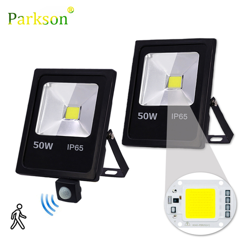 220V Led Floodlight 10W 30W 50W 240V Reflector Led Flood Light Waterproof Ip65 Spotlight Pir Motion Sensor Wall Outdoor Lighting ► Photo 1/6