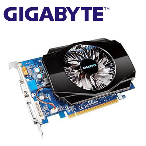 GIGABYTE GT 630 1GB Video Card GV-N630-1GI D3 128Bit GDDR3 Graphics Cards for nVIDIA Geforce GT630 1G HDMI Dvi VGA Cards Used ► Photo 1/4