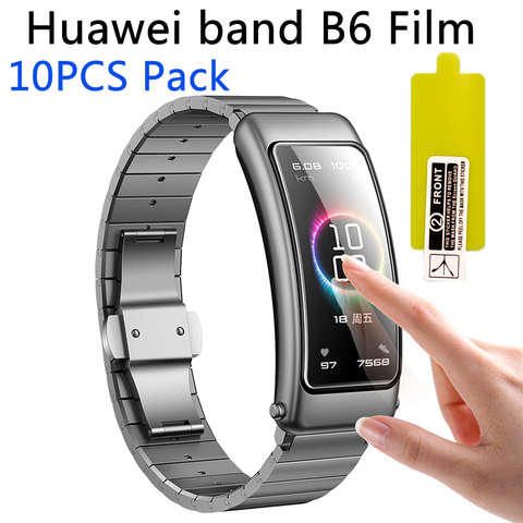 10PCS Pack Huawei band B6 Talkband screen protector smart Bracelet Sports Wristbands Band b 6 B5 HD clear TPU Ultra-thin film ► Photo 1/5