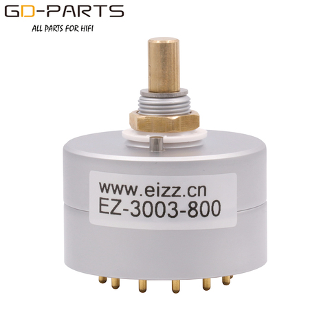 EIZZ 3 Way 3 Positions Rotary Switch Signal Source Selector Aluminum Shield 12 Gold Plated Copper Pins Hifi Audio AMP DIY ► Photo 1/6