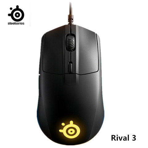 SteelSeries Rival 3 Gaming Mouse - 8,500 CPI TrueMove Core Optical Sensor - 6 Programmable Buttons Brilliant Prism RGB Lighting ► Photo 1/5
