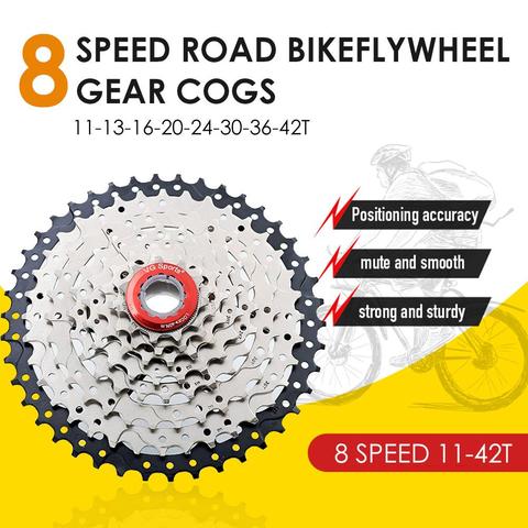 Bicycle Cassette 11-42T 8 Speed Cassette Kit high-strength steel plate free wheel Bracket Sprocket for MTB Bike Accessories ► Photo 1/6