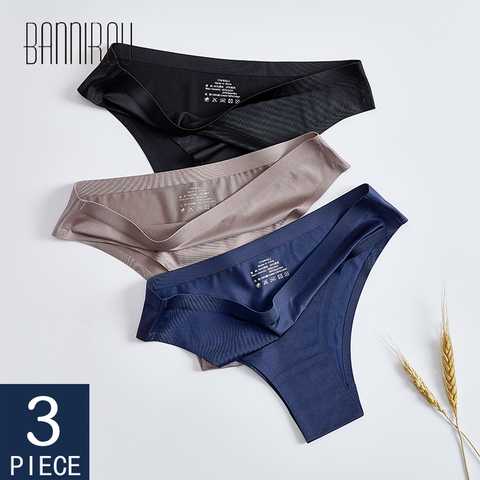 BANNIROU Women's Underwear Sexy Seamless Sports Panties Female T