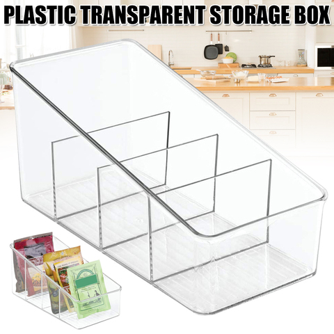 Do Promotion! Large Plastic Food Packet PantryOrganizer Caddy Storage Station for Kitchen Cabinet Countertop Holds Spice Pouches ► Photo 1/6
