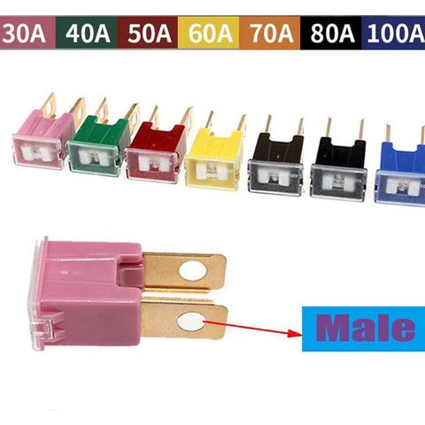 100A 80A 70A 60A 50A 40A 30A PAL Male Slow Blow Car Auto Fuse for Honda Mazda ► Photo 1/6