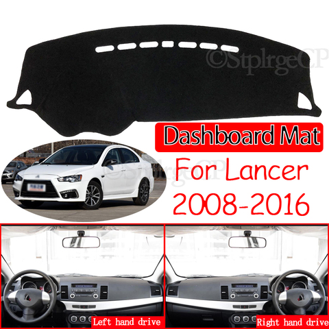for Mitsubishi Lancer 2008~2016 Ralliart EVO X Galant Fortis EX Anti-Slip Mat Dashboard Cover Pad Sunshade Dashmat Accessories ► Photo 1/6