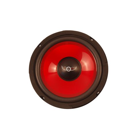 I KEY BUY 6.5 Inch 165mm Car Mid-Range Speakers 150W 4 Ohm Red Injection Cone Foam Edge Waterproof Unit Loudspeaker 1Pcs New ► Photo 1/6