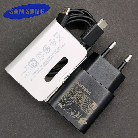 Samsung 25W Super Fast Charger PD Super Fast Charging Power Adapter For Galaxy S20 Note 20 Ultra 10 Plus S20FE M51 A71 A80 S20+ ► Photo 1/6