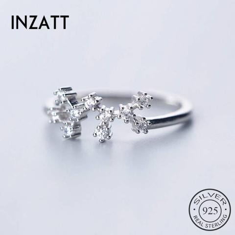 INZATT Real 925% Sterling Silver Twelve constellations Zircon Ring For Women Party Classic Fine Jewelry Geometric Accessories ► Photo 1/6