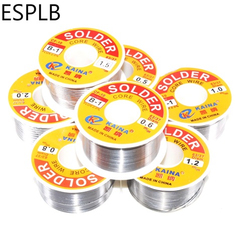 100G Rosin Solder Wire Tin B-1 63/37 CF-10 Flux 2.0% 0.5/0.6/0.8/1.0/1.2/1.5/2.0mm Welding Soldering Iron Cord Reel ► Photo 1/6