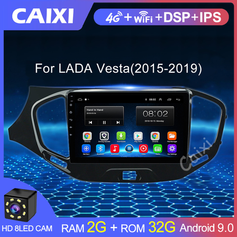 CAIXI For Lada VESTA 2015-2022 Car Radio Multimedia Video Player Navigation GPS Android 9.0 Accessories Sedan No dvd 2 din ► Photo 1/6