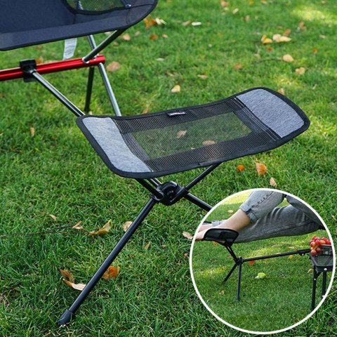 Outdoor Folding Chair Footrest Portable Stool Camping Recliner Lazy Foot Drag