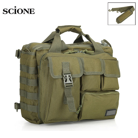 15'' Molle Military Laptop Bag Tactical Computer Backpack Messenger Fanny Belt Shouder Bags Camping Outdoor Sports Pack XA672WA ► Photo 1/6