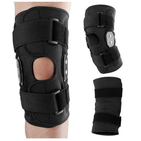 1Pcs Adjustable Hinged Knee Patella Support Brace Sleeve Wrap Cap Stabilizer Sports Running Gym Wrap ► Photo 1/6