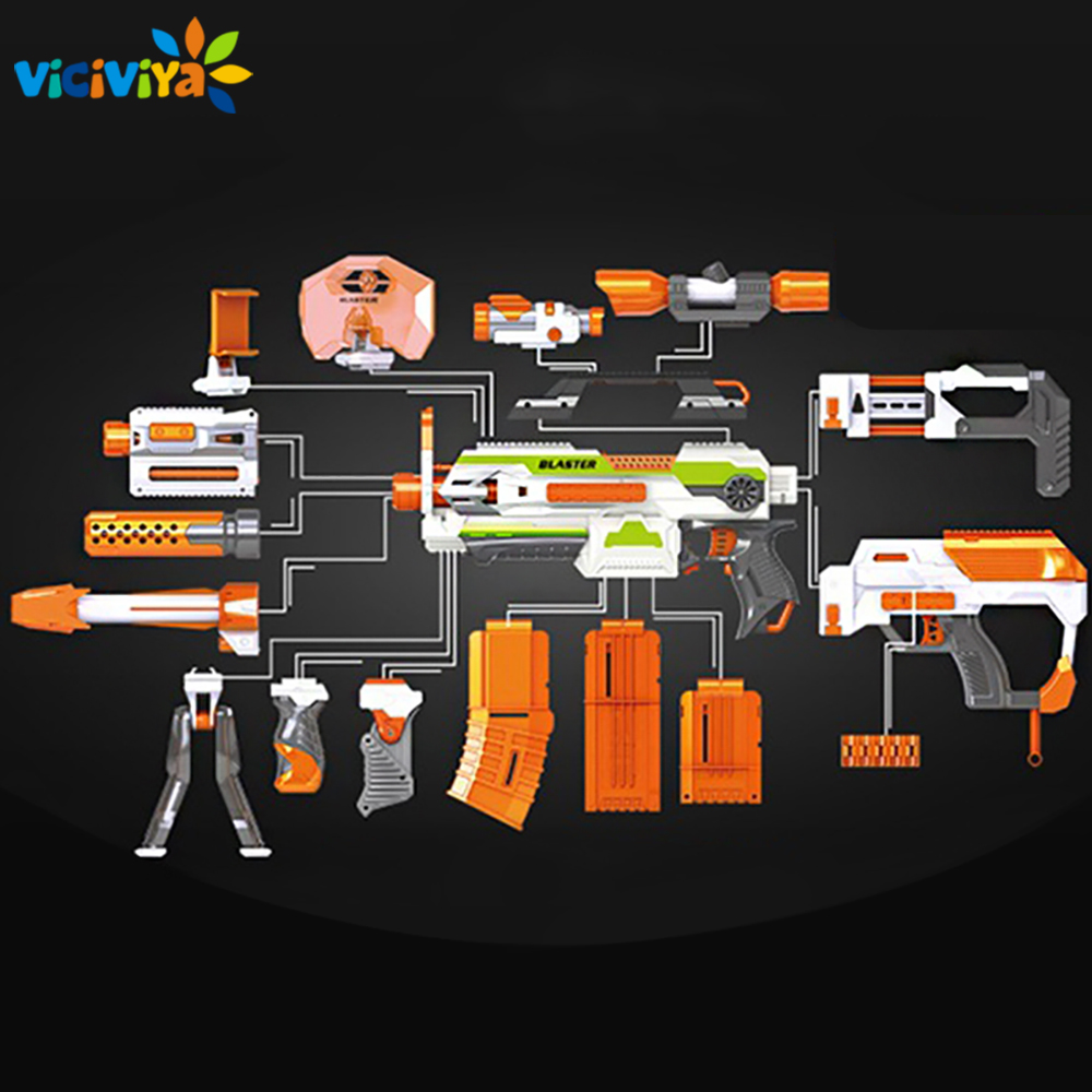 Modified Part Front Tube Sighting Device For Nerf Elite Series - Orange +  Grey - Toy Guns - AliExpress