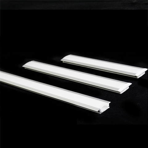 0.3,0.4,0.5m/Pc 12/16/20 Inch YW LED Strip Profile ,5V 12V 24V 3V Recessed Tape Channel ,Embedded Bar Light Housing Diffusser ► Photo 1/6