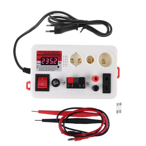 LED Lamp Bulb Light Voltage Power Quick Fast Tester for E27 B22 E14 Lamp Bulb Light Test Box with Sound Alarm EU plug ► Photo 1/6