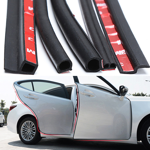 2 Meters Shape B P Z Big D Car Door Seal Strip EPDM Rubber Noise Insulation Weatherstrip Soundproof Car Seal Strong adhensive ► Photo 1/6