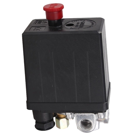 Heavy Duty Air Compressor Pressure Switch Control Valve 90 PSI -120 PSI Black ► Photo 1/6