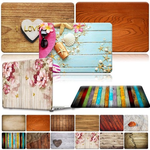 For Apple MacBook Air Pro Retina 11 12 13 15 16 / 13.3 A1369 A1466 Pro 16 A2141/ Air A2179 A1932 - Wood Laptop Shell case cover ► Photo 1/6