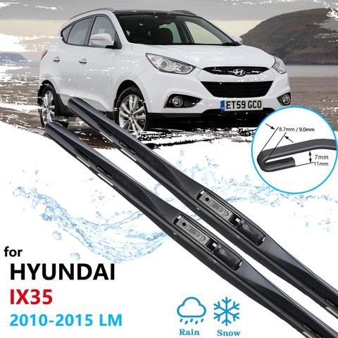 for Hyundai ix35 2010 2011 2012 2013 2014 2015 LM Tucson ix Car Wiper Blade Front Windshield Wipers Car Accessories  j Hook Type ► Photo 1/6