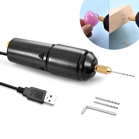 Portable Mini Small Electric Drills Handheld Micro USB Drilling Jewelry Tools For Epoxy Resin Making DIY Wood Craft Rotary Tools ► Photo 1/6