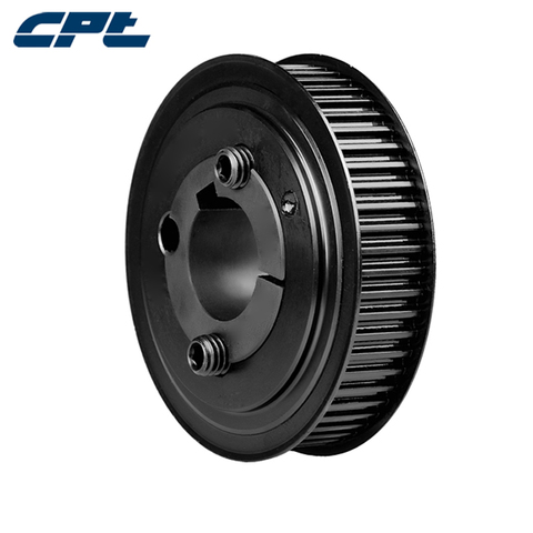 CPT HTD 8M Timing  Pulley, steel material, 8mm pitch, 44 Teeth, for 20 mm wide belts, match 2012 taper bush,44-8M-20-2012 ► Photo 1/4