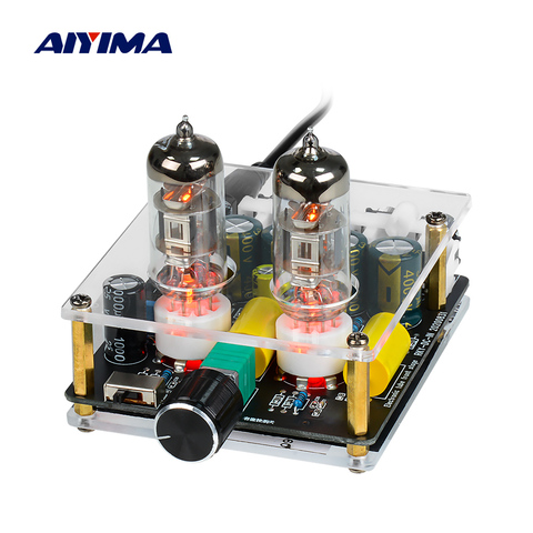 AIYIMA Mini Tube Preamplifier 6J3 Pre Amplifiers Audio Board Home Theater Preamp DIY Power Amplifier With Gain Adjustable ► Photo 1/6