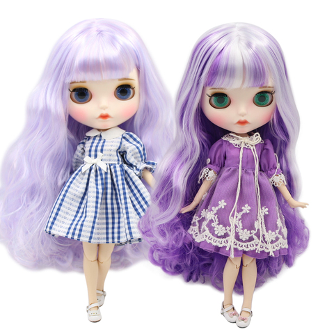 ICY DBS Blyth doll joint body custom face purple hair Contains clothing and shoes DIY special 1/6 bjd ► Photo 1/3