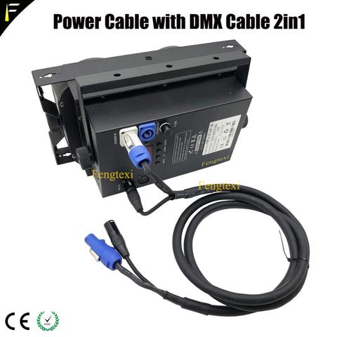 Dj Stage Light Signal XRL DMX512 and Power Integrated Cables 2m 3m 5m 10m Power Twist with DMX Hybrid Cable Wire Line ► Photo 1/6