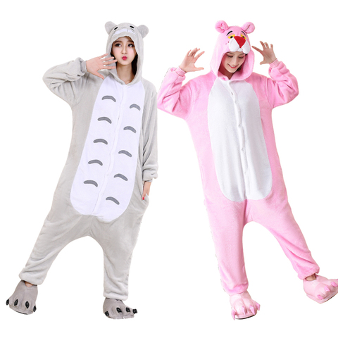 Large XXL Animal Pajamas Onesies For Adults Cartoon Pijamas Women One-Piece Pyjamas Cosplay Costume Halloween Onesies Jumpsuit ► Photo 1/5
