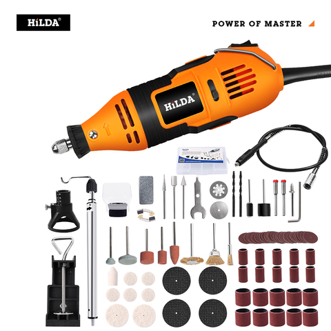 240W Electric Mini Drill Variable Speed Multi-functional Rotary Tools with  141pcs Kit for DREMEL Style With Flexible Shaft