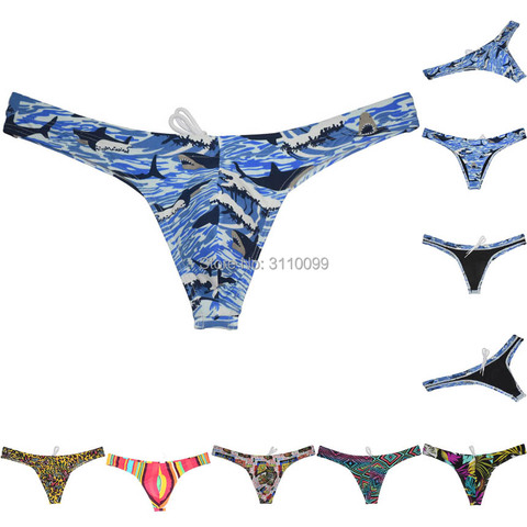 Men's Bikini Thong Swimwear Board Surf Short Trunks Contour Pouch Tangas Swimsuit ► Photo 1/6